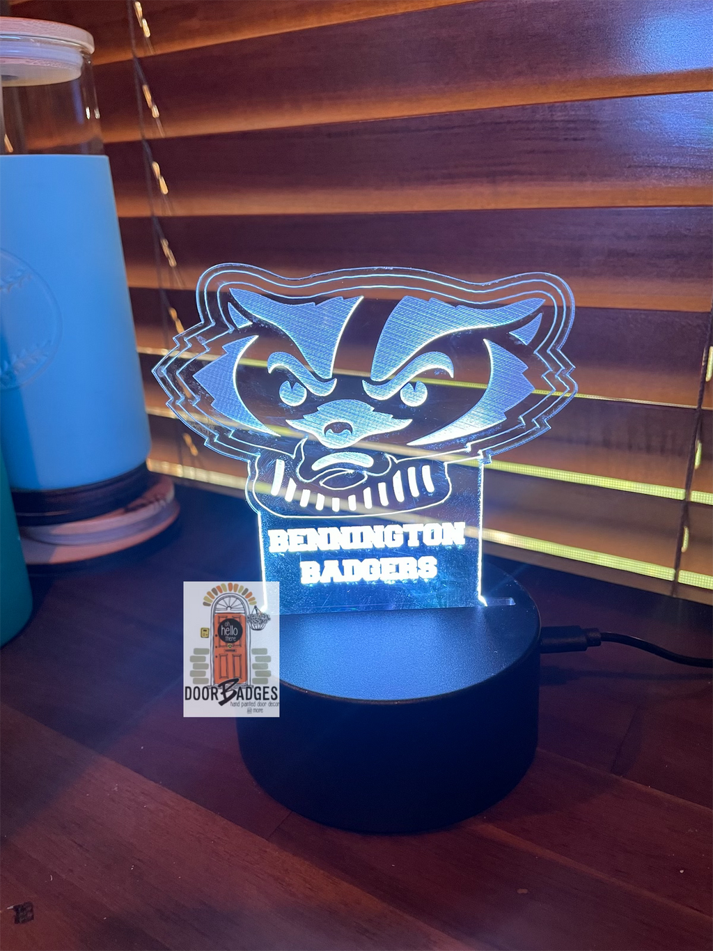 Personalized LED Night Light  - Bager Night Light- Kids Room Decor - Personalized Gifts for Kids - BYF