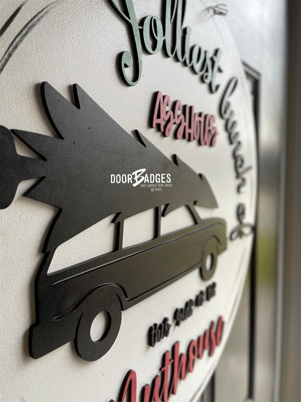 Jolliest Bunch Round door hanger