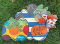Pumpkin Group Door Hanger - Fall - Autumn - harvest - Thanksgiving -  pumpkin - thankful - cut out hand painted door hanger