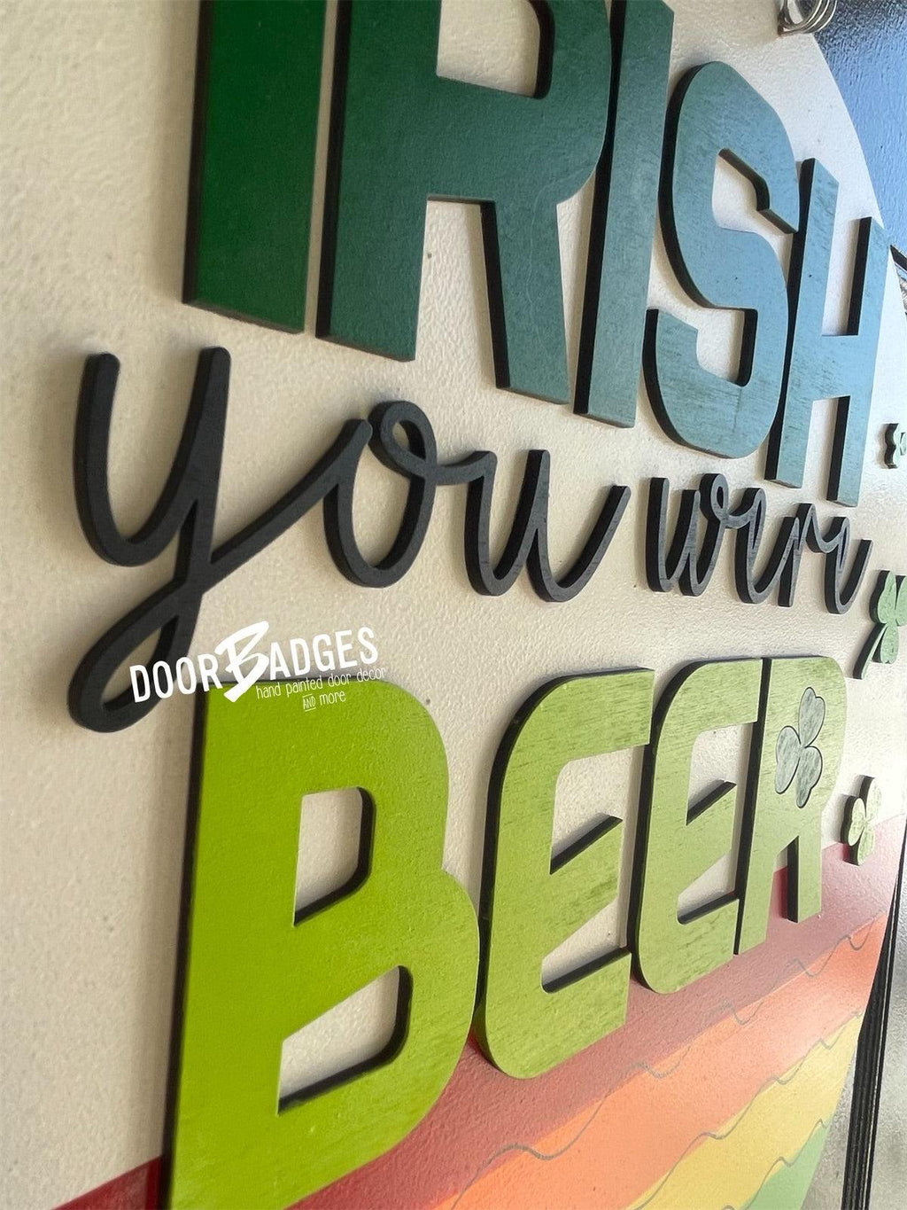 Irish Lucky St Patrick's Day Door Hanger