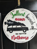 Jolliest Bunch Round door hanger