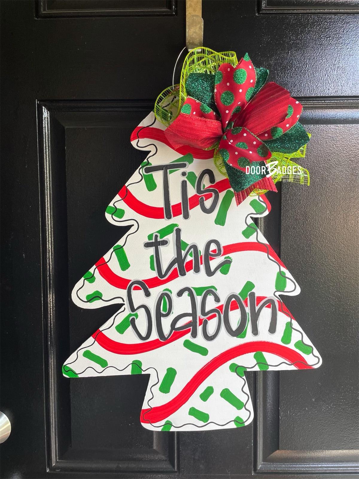 Christmas Cake Door Hanger - Tree Door Decoration